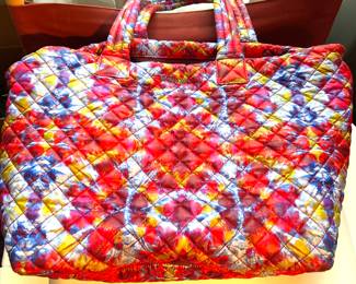 98. MZ Wallace Multicolor Quilted Tote w/ 2 Pouches