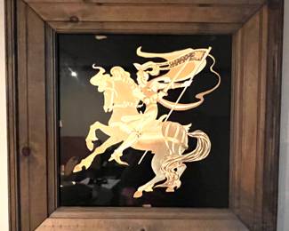 132. Gold Warrior Framed Art