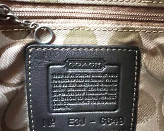 90. Coach Black Nylon Bag