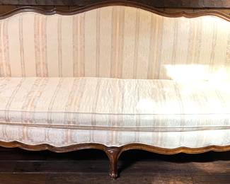 16. Bernhardt Sofa w/ Carved Wood Frame (84" x 29" x 33")