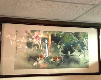 120. Signed & Framed Asian Watercolor