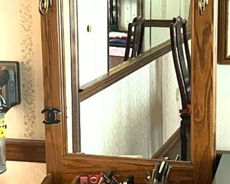 29. Hall Tree w/ Mirror (26" x 12" x 78")