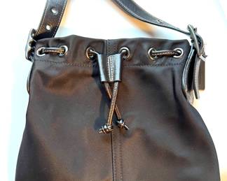 90. Coach Black Nylon Bag
