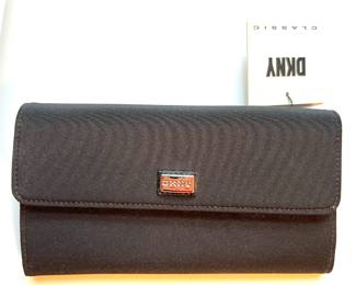 91. DKNY Black Nylon Wallet