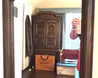 42. Thomasville Carved Six Drawer 2 Door Dresser (77" x 20" x 33") w/ 2 Mirrors (52"h)