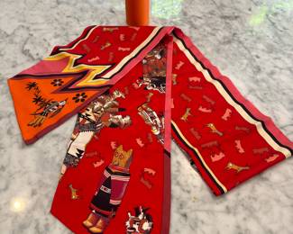 142. Hermes Animal Scarf Extra Long 