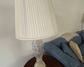  pair Pressed glass Lamps