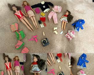 Vintage 1960's Barbie skippers and Tutti doll