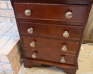 Small  chair side  chest 