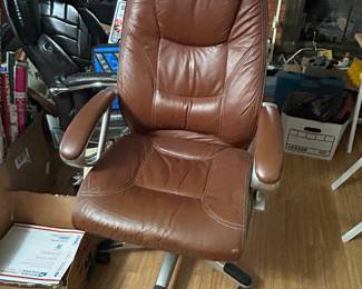 Brown Leather Office Chair