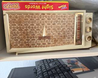 Vintage Silvertone Radio with Twin Speakers