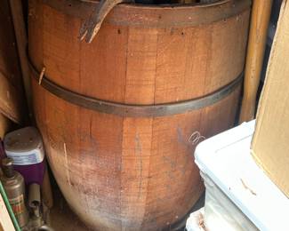 Antique Wood Barrell 