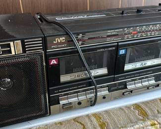 Vintage JVC Tape deck and boombox