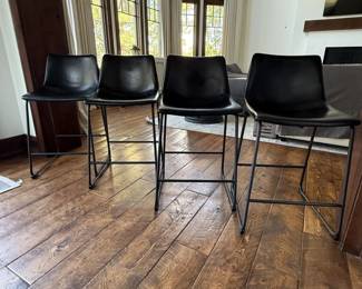 Vegan leather barstools