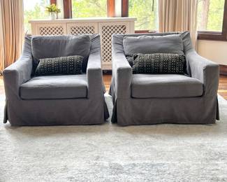 Pottery Barn Armchairs