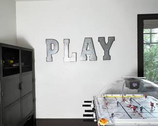  Vintage Metal Wall Letters PLAY Decorative Home Art Sign