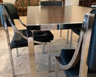 Set of 4 chairs by Wolfgang Hoffman for Howell Co.