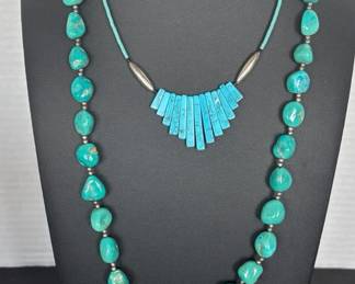 2 TurquoiseTurquoise Like Necklaces