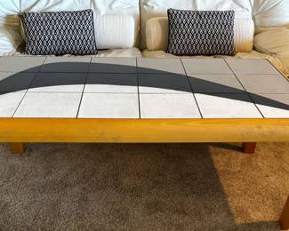MidCentury Danish Modern Tile Top Coffee Table