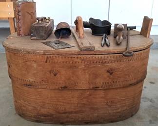 Antique Scandinavian Bentwood Box More