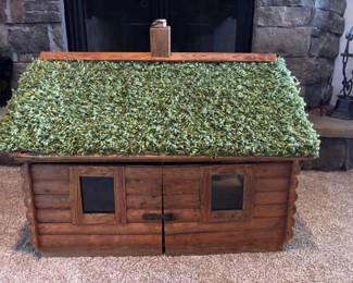Handmade Wood Doll Cabin