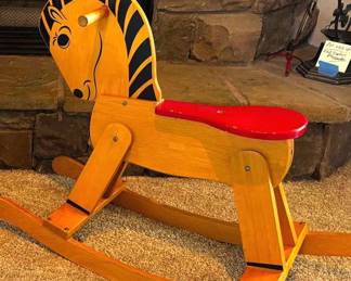 Vintage Childrens Rocking Horse