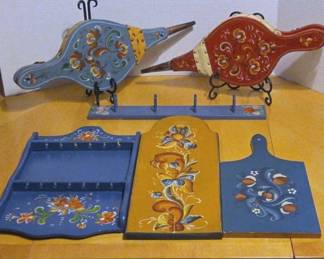 Tole Painted Fireplace Fans More