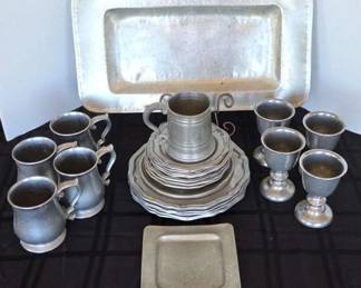 Vintage Frustic Pewter  Crown Castle Ltf