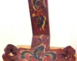 Tole Painted Scandinavian Birthing Chair