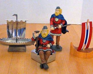 Ceramic Vikings Ugrud Pewter Viking Ship