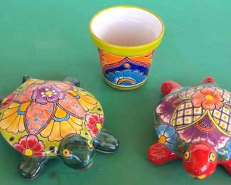 Talavera Turtles Pot