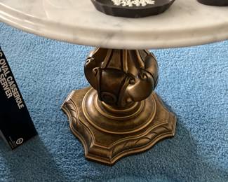 Mid century  marble top  we have two of these 