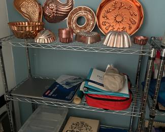 Metal racks for sale  copper molds 