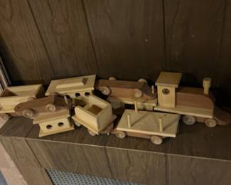 Wooden cars 