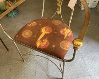 Italian Savonarola stainless steel  armchair by Alberto Orlandi