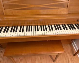 Aerosonic upright piano and bench