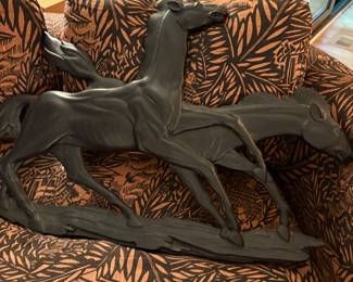 Wooden horse wall decor