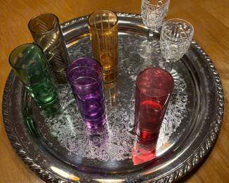 Shot glasses - colored glass