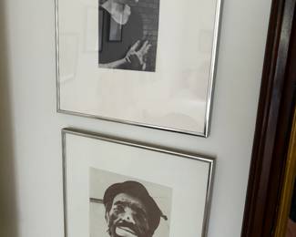Framed clown photos