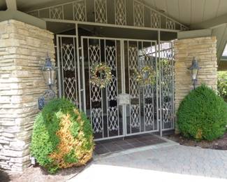 Front Gates with Side Panels ix 123″ X 96″, the 2 Front Side Panels are 19″ X 96″. The 2 full Side Panels are 93″ X 96″. All materials are in great condition.  $5,750.00