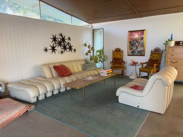 Replica De Sede Snake Couch, White Leather 