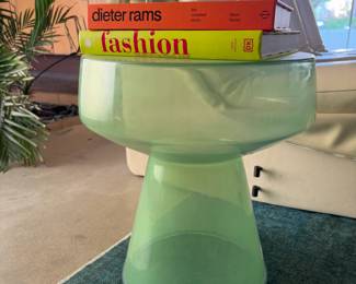 Mint Green Glass side table