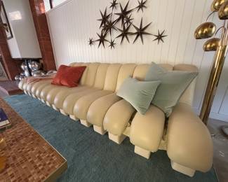 Replica De Sede Snake Couch, White Leather