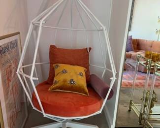 Bird Cage Swinging Chair (only includes the seat cushion not throw pillows