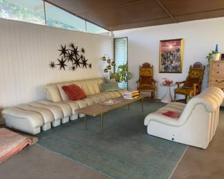 Replica De Sede Snake Couch, White Leather