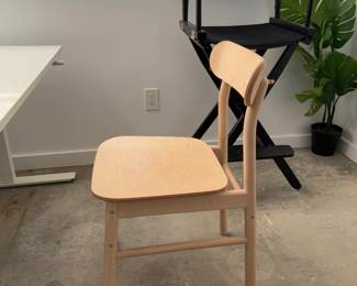 ikea dining chair and directors chair