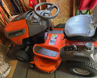 Husqvarna TS 142 18.5 Endurance Series mower with BioClip bagger; very low hours