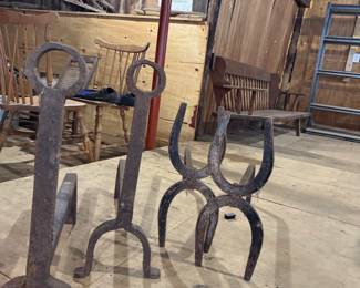 Cast Iron Andirons