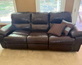Reclining Leather Sofa