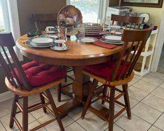Dining Table with 4 Bistro Height Chairs